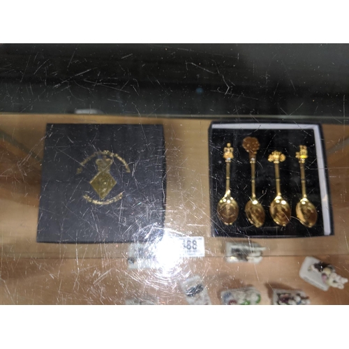 488 - A boxed set of the diamond wedding anniversary spoon set- limited edition
