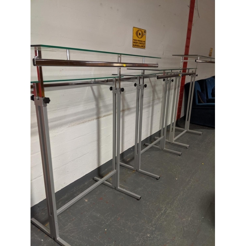 758 - Three shop display rails
