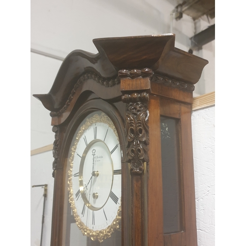 500 - A Vienese Biedermeier period 90 day regulator clock. Beautiful rosewood cabinet enclosing a 7