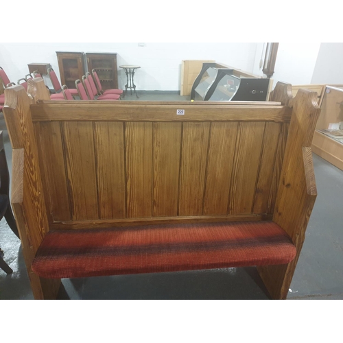 220 - A pine church pew