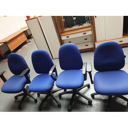 355 - Four office chairs