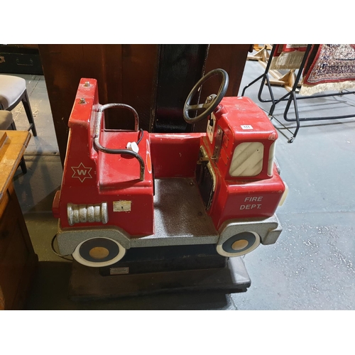 111 - A working coin operated Whittaker Brothers vintage fire engine