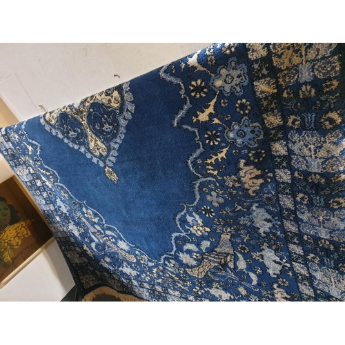 135 - A blue - hand woven - Morrocan carpet