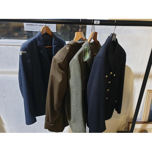 137 - Four military jackets