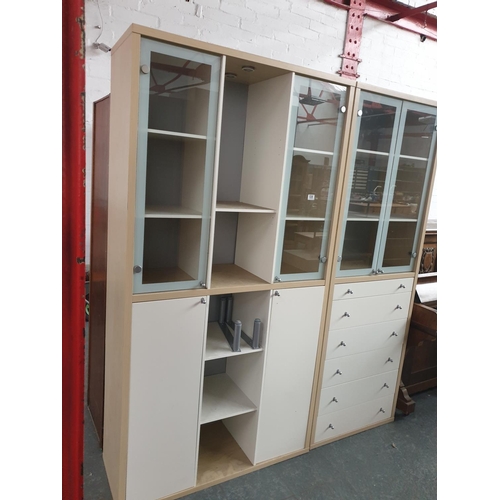 539 - Two display cabinets/living room units