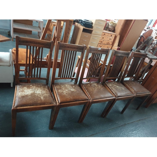 555 - Five dining chairs