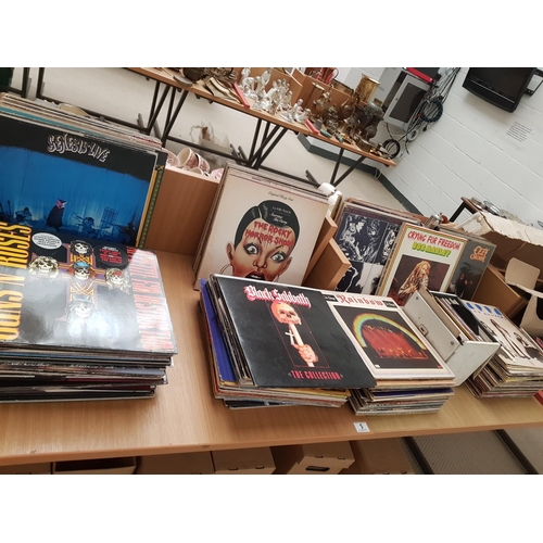 5 - A large collection of vinyl to include Genesis , The Rolling Stones, Frank Zappa etc