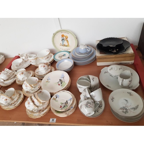 88 - Part tea sets etc including Royal Douton, Broadhurst etc