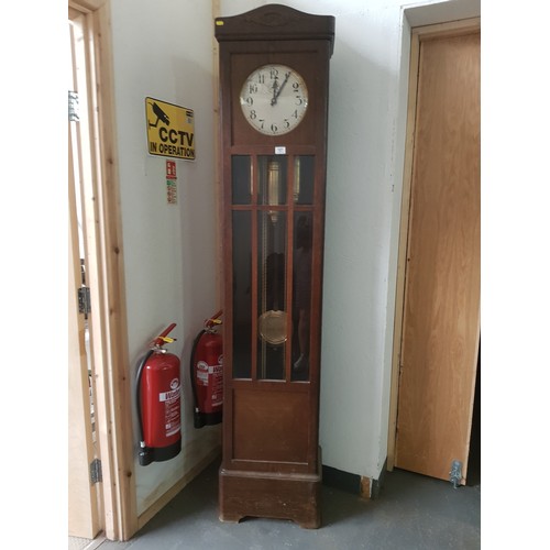101 - A 1930's Oak cased grandfather clock