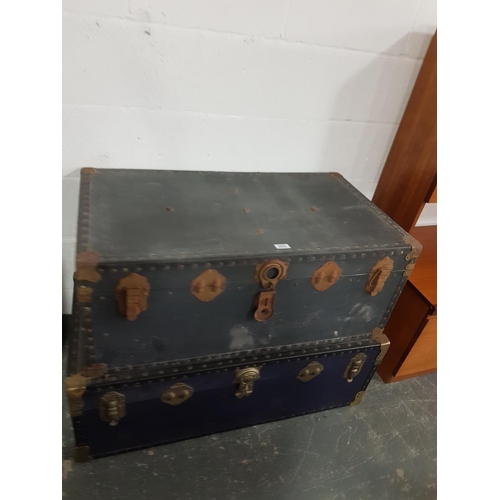 203 - Two travel trunks