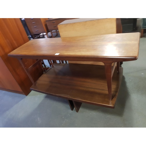 225 - A mid century teak coffee table and a Danish Gangso Mobler coffee table