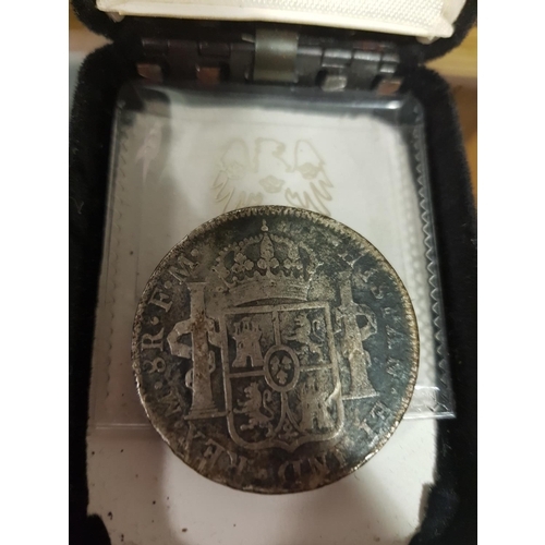 274 - A 1796 Silver 8 Reales Carlos III Coin