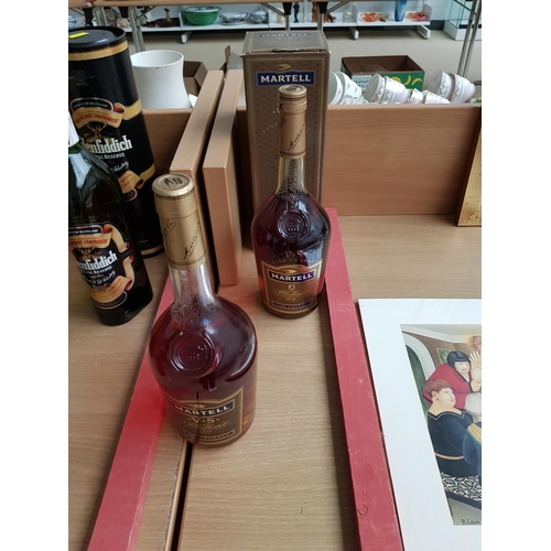 37 - Two bottles of Martell V.S. Fine Cognac