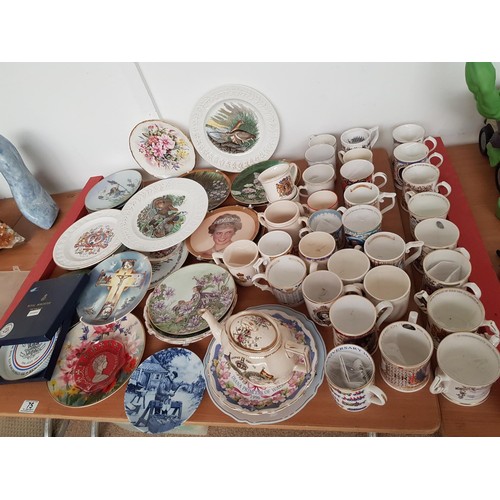 75 - Commemorative ware mugs, plates and collectors plates etc