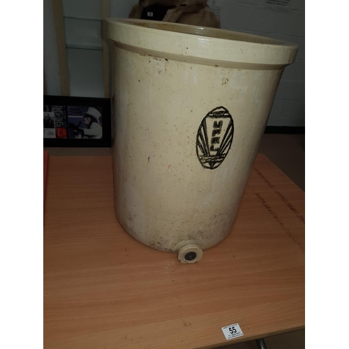 55 - A large stoneware water vessel