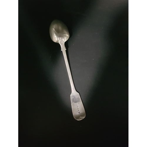 234 - A large Georgian hallmarked silver basting spoon