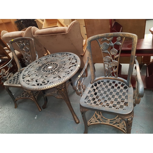 559 - A garden/patio table and two chairs