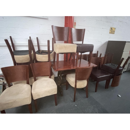 302 - 15 pub chairs and a pub table