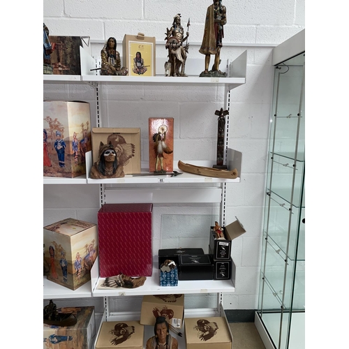 65 - Native American figurines (mostly boxed)