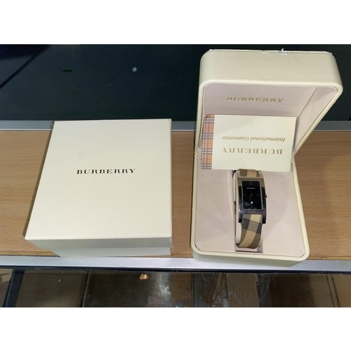 157 - A boxed Burberry watch