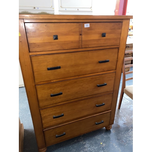 380 - A two over four chest of drawers