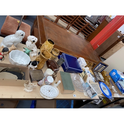 407 - Household items including china,glassware, cutlery sets etc.