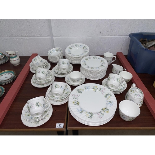 43 - A part Minton- Spring Valley dinner and tea service (80 pieces)