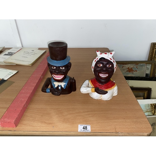 48 - Two reproduction mechanical money banks