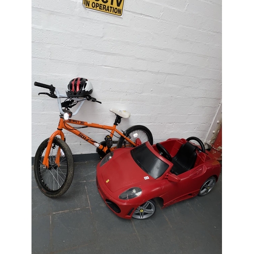310 - X rated BMX and kids ride on Ferrari