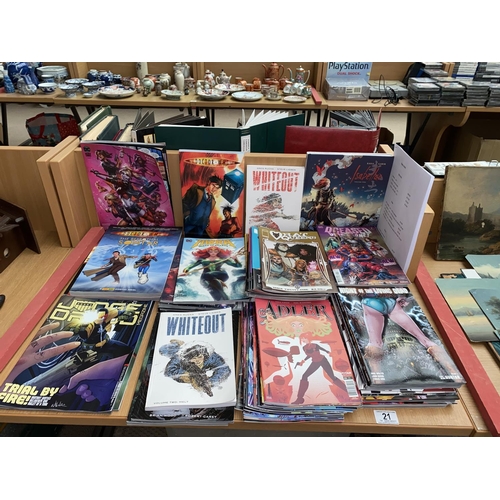 21 - A collection of graphic novels to include Dark Horse, Marvel, Avatar and DC