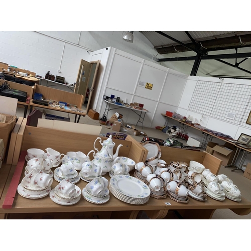 41 - Fine china part tea sets including Royal Stafford, Richmond etc.