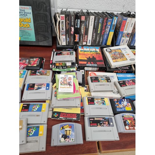 49 - Sega Megadrive, Nintendo SNES console, Sinclair Spectrum console, Nintendo games including Donkey Ko... 