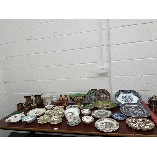 49 - A selection of mixed glass, china including Royal Doulton, Myott, Wedgwood, Spode etc.