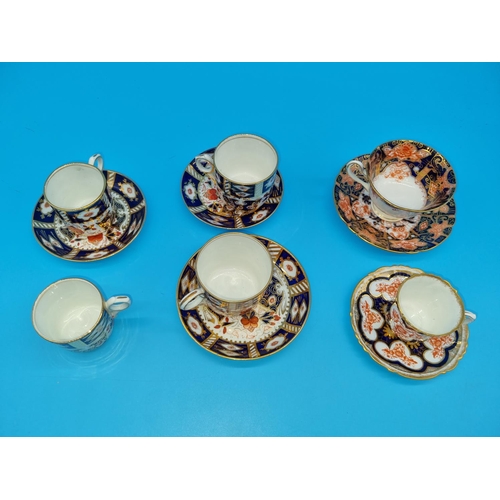 177 - Two Wileman -The Foley - pre Shelly 19th Century Imari cups and saucers and a collection of other ea... 