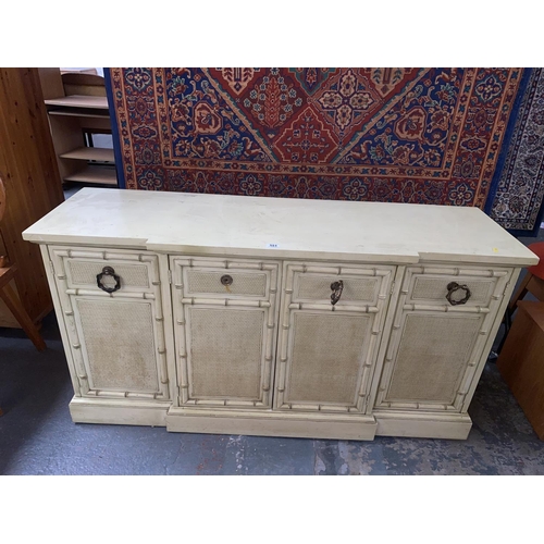 551 - Bamboo and wicker style sideboard