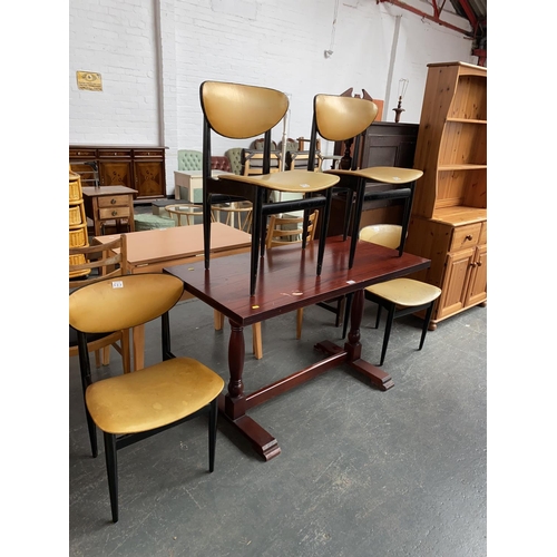 553 - Dining table and four chairs