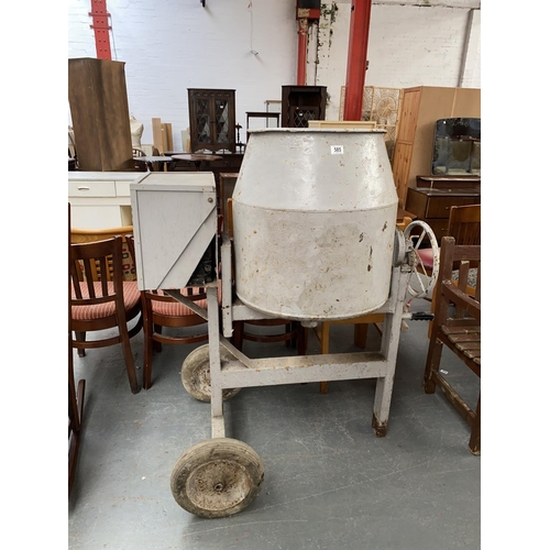 585 - A cement mixer on stand