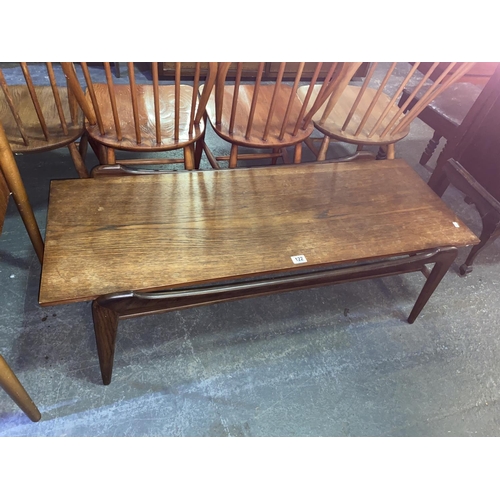 122 - A mid century teak coffee table