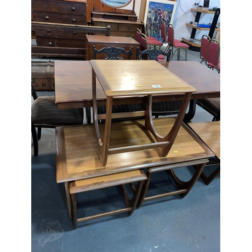 144 - A mid century G Plan Fresco nest of tables and a small side table