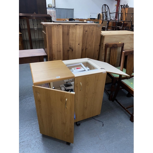 A Brother Super Ace 3 sewing machine with sewing table and equipment