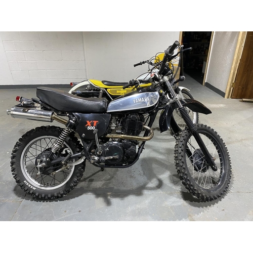 136 - A Yamaha XT 500- 1970's running and complete, Engine no. 3HR-004696 , Chasis No. 5R1-088901- no pape... 