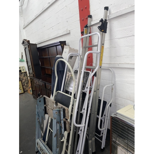 403 - Aluminium and other step ladders and plant pots etc.