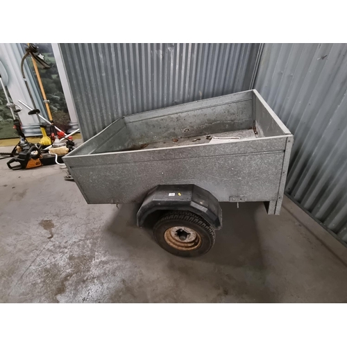 765 - A small metal trailer