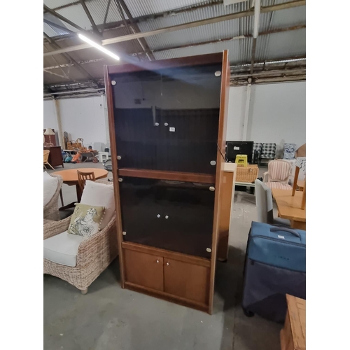 769 - A mid-century teak glass display cabinet