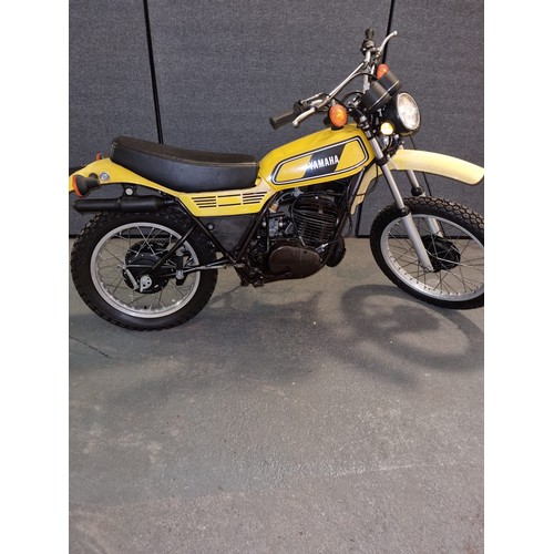 A 1978 Yamaha DT 400 MX engine number IM2107513, chassis number