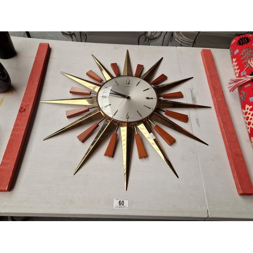60 - A Metamec Starburst clock