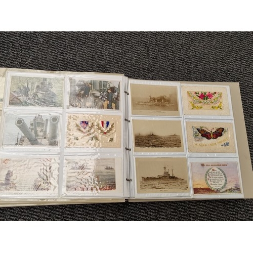 265 - A good collection of postcards to include Naval ships, early Royalty, early cruise ship interiors, t... 