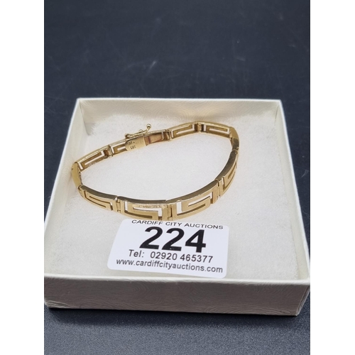 224 - A 14k gold bracelet (17 grams)