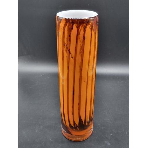 239 - Whitefriars studio glass vase designed by Peter Wheeler, pattern number S9 (1969)