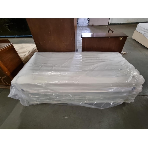 371 - A single divan bed with mattress